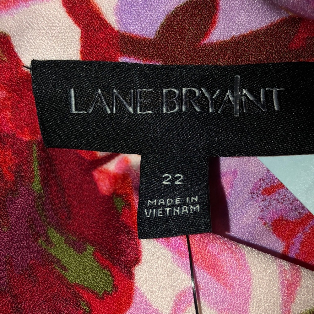 Lane Bryant Floral Pleated Fit & Flare Dress - Picture 6 of 6